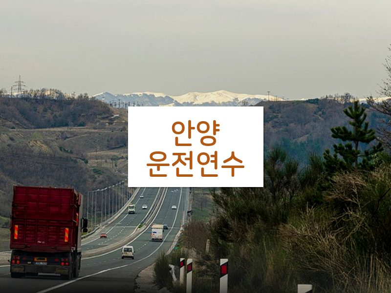 안양운전연수 후기