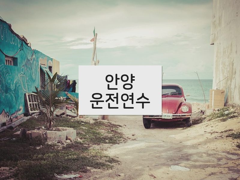 안양운전연수 후기