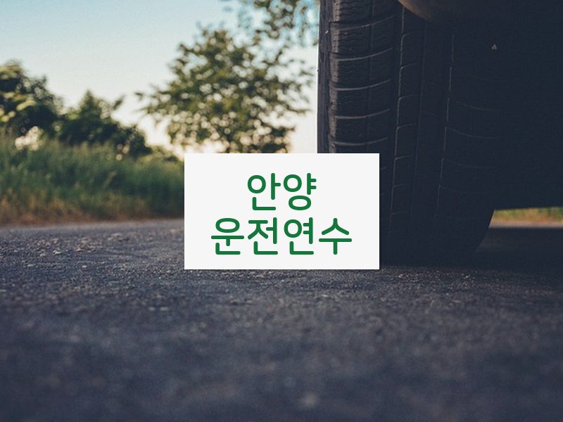 안양운전연수 후기