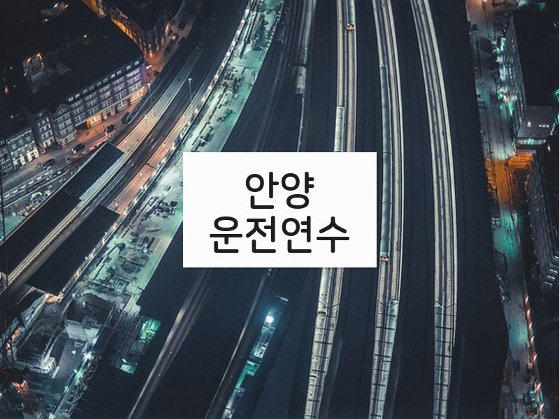 안양운전연수 후기