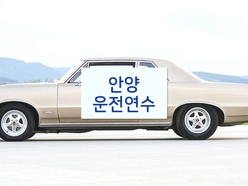 안양운전연수 후기