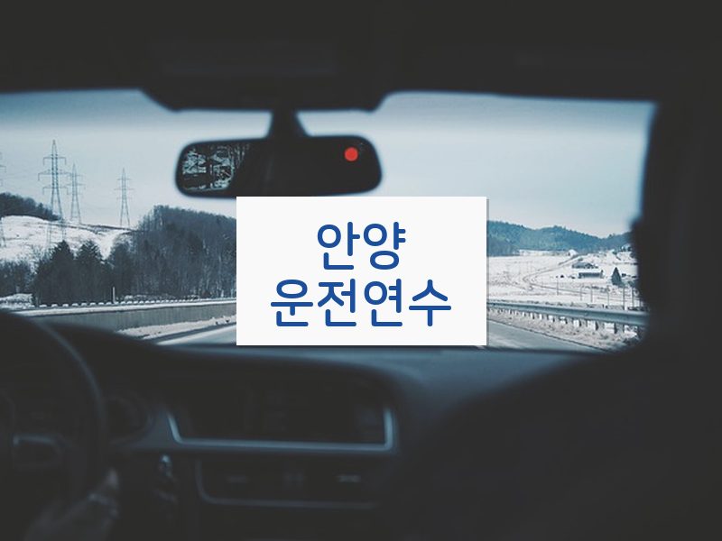 안양운전연수 후기