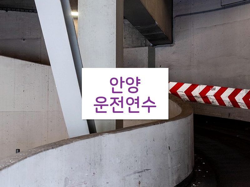 안양운전연수 후기