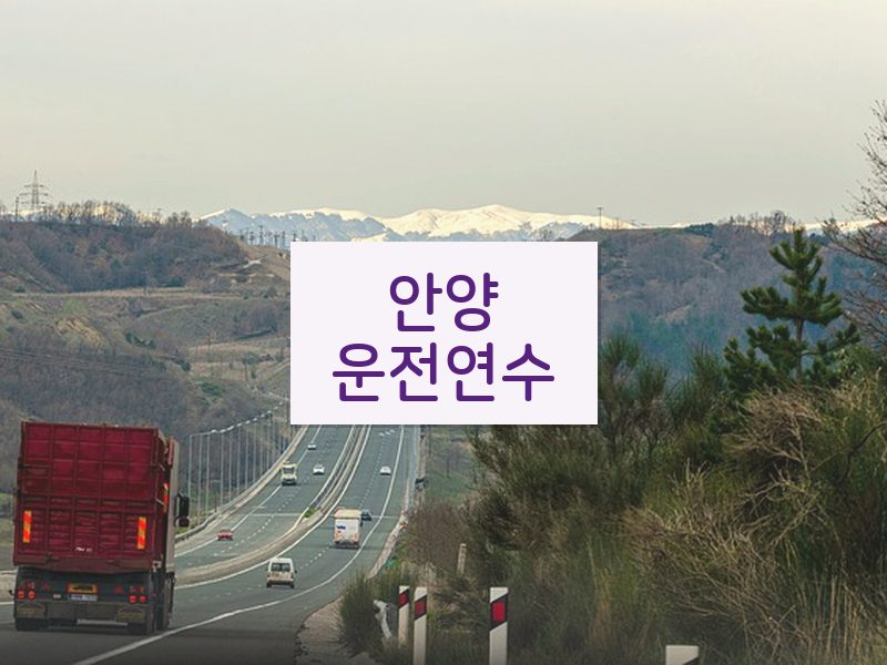 안양운전연수 후기