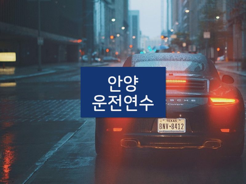 안양운전연수 후기