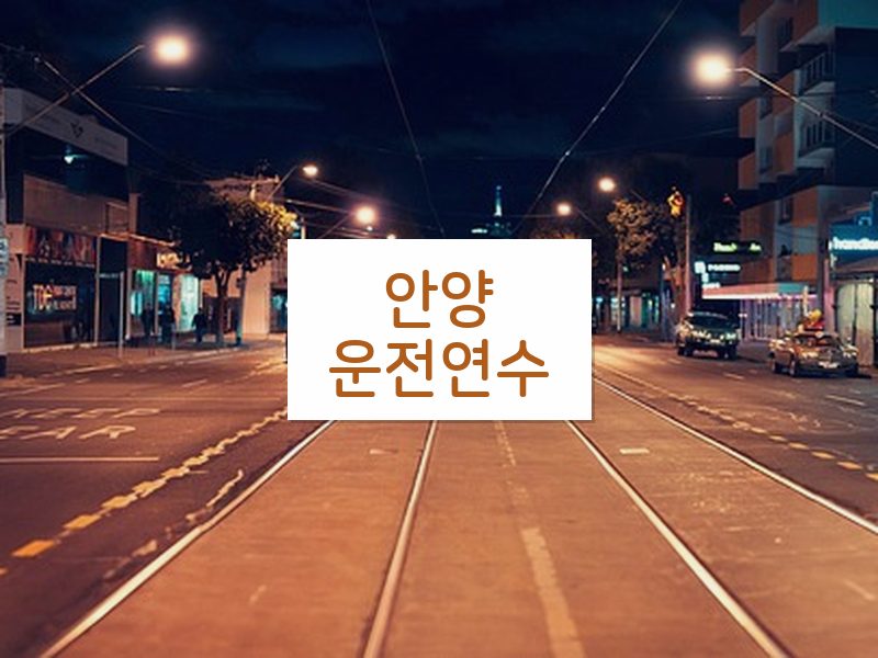 안양운전연수 후기