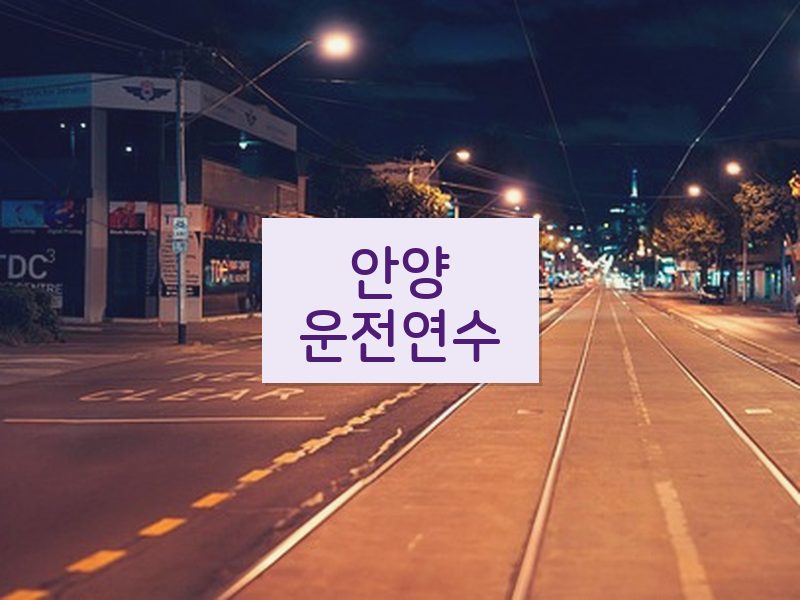 안양운전연수 후기