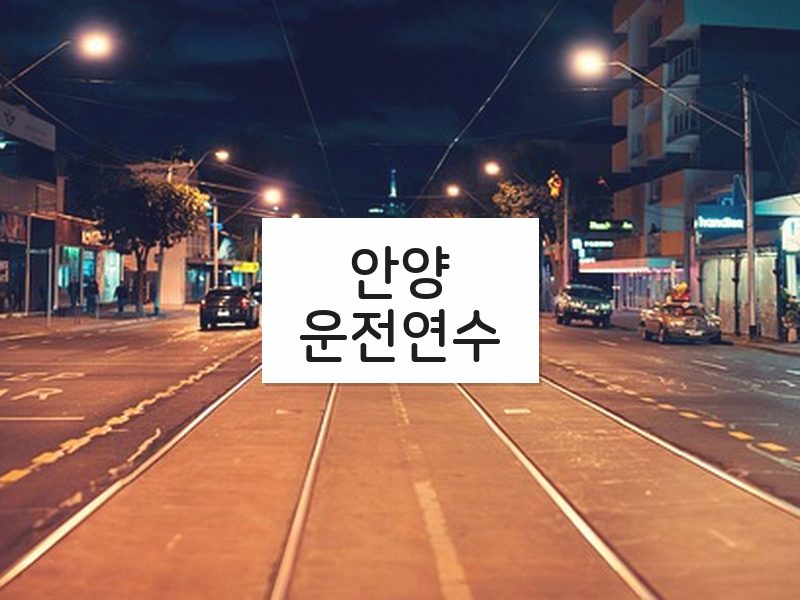 안양운전연수 후기