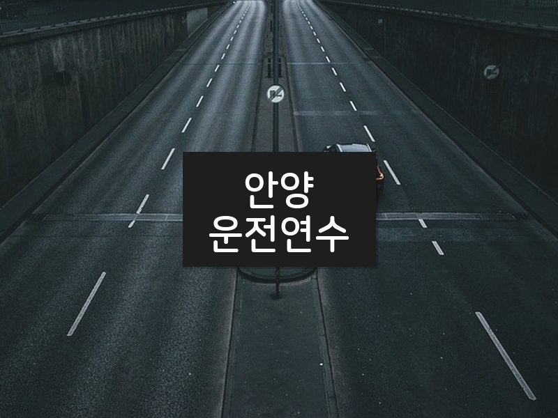 안양운전연수 후기