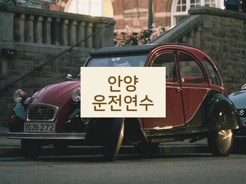 안양운전연수 후기
