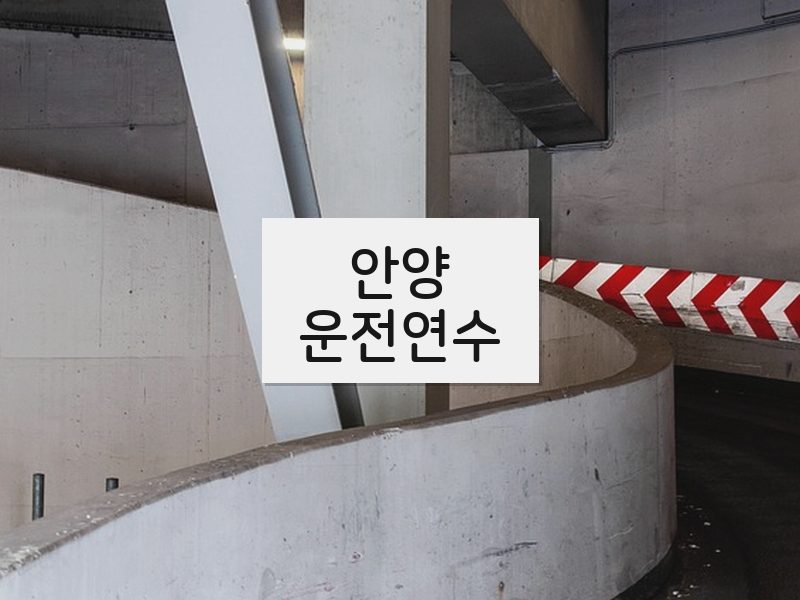안양운전연수 후기