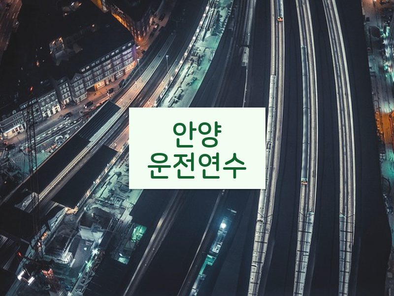 안양운전연수 후기