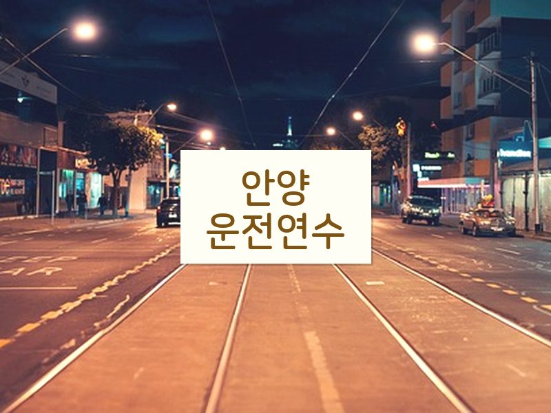 안양운전연수 후기