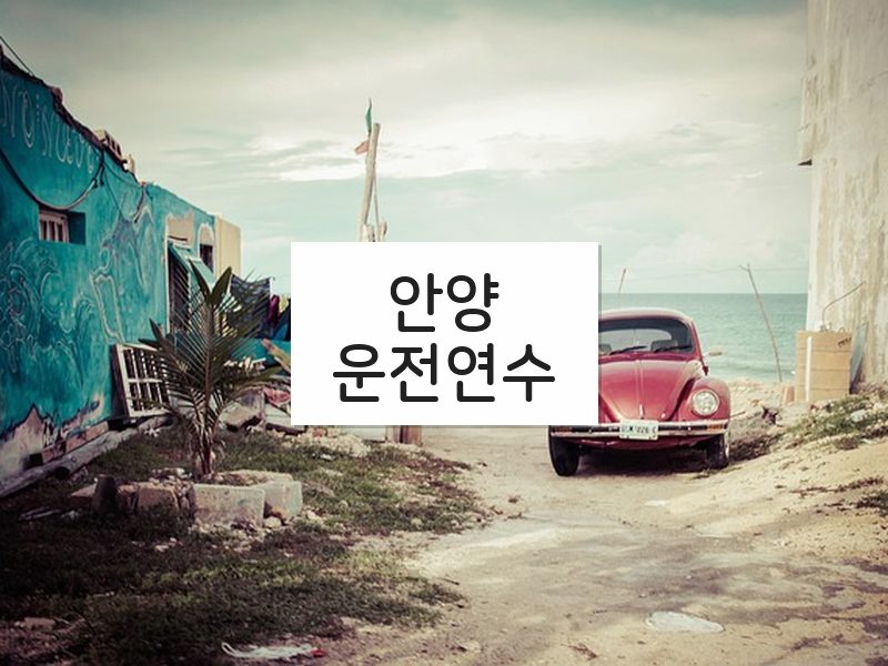 안양운전연수 후기