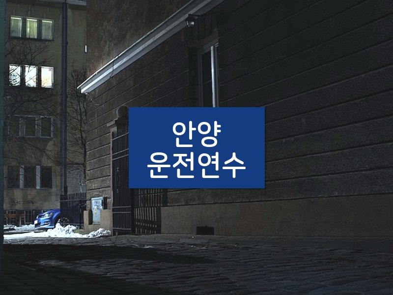 안양운전연수 후기