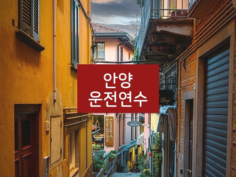 안양운전연수 후기