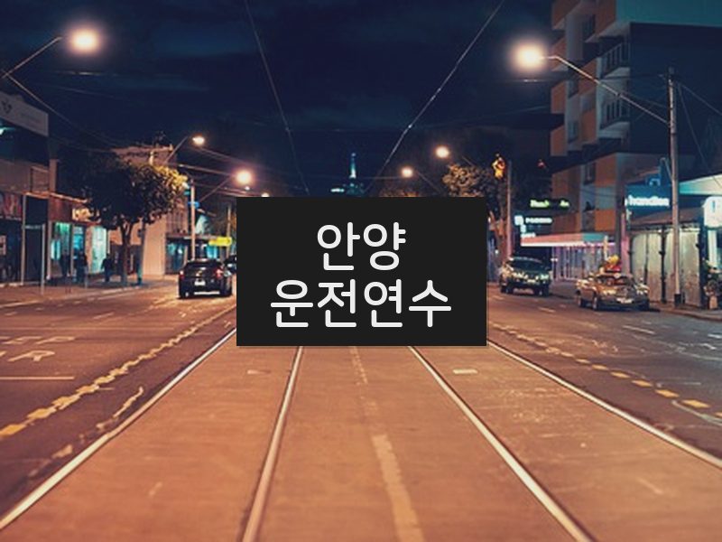 안양운전연수 후기