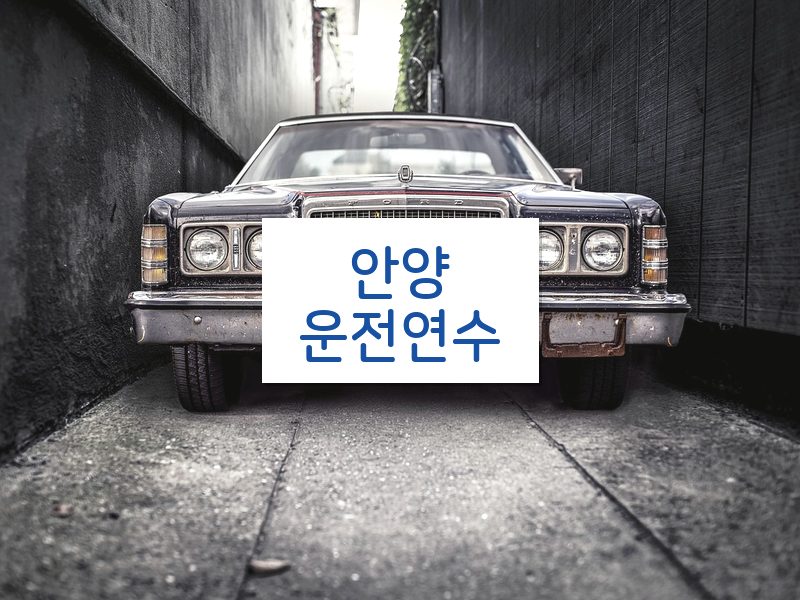안양운전연수 후기