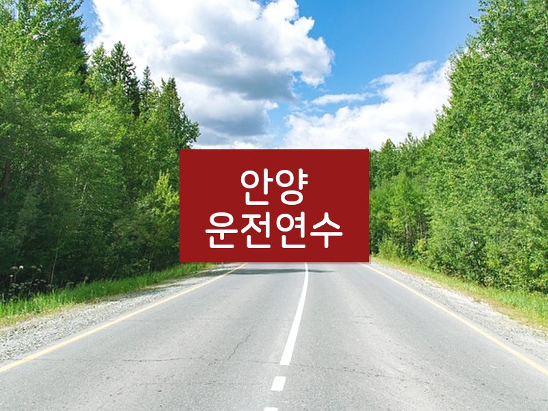 안양운전연수 후기