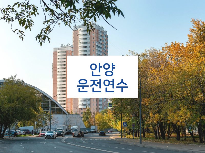 안양운전연수 후기