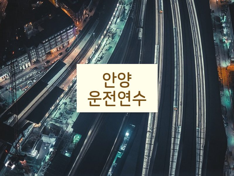 안양운전연수 후기