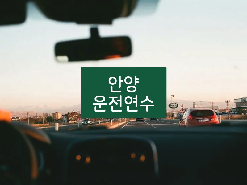 안양운전연수 후기
