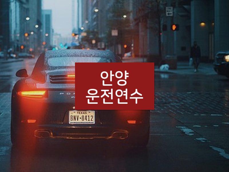 안양운전연수 후기