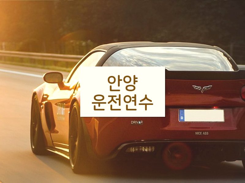 안양운전연수 후기