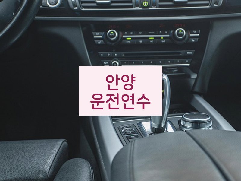 안양운전연수 후기