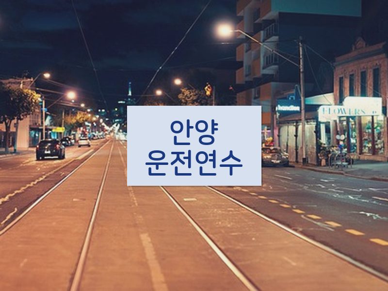 안양운전연수 후기