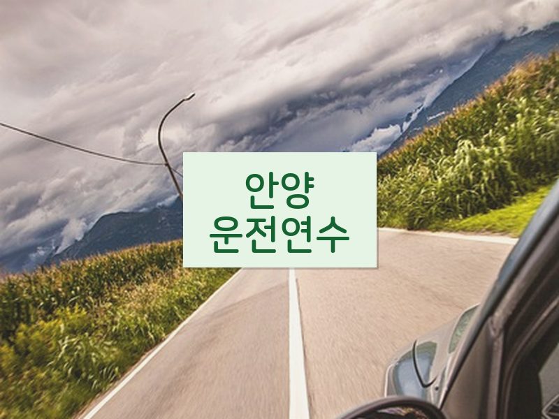 안양운전연수 후기