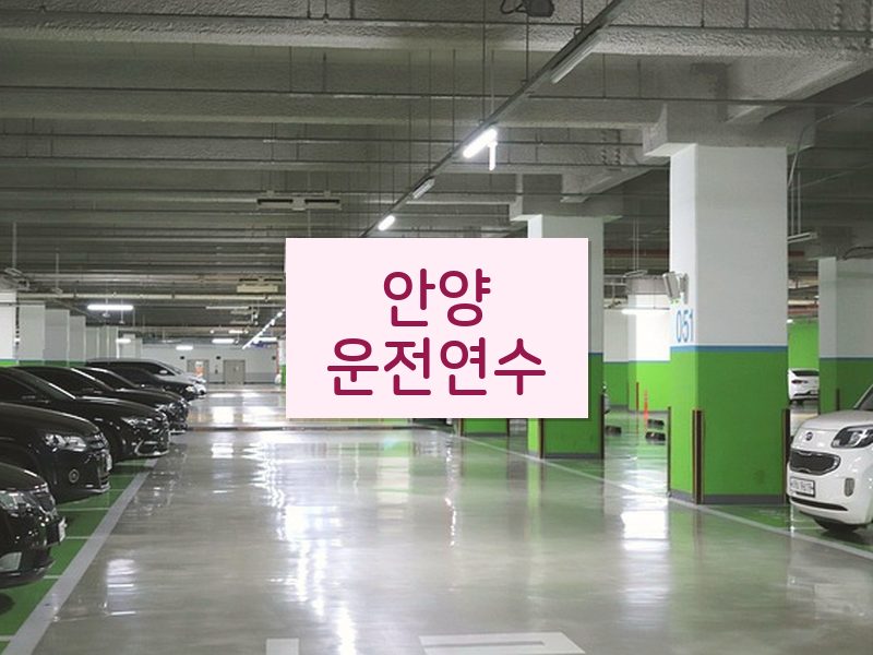 안양운전연수 후기