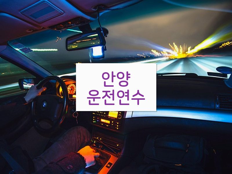 안양운전연수 후기