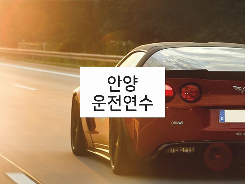 안양운전연수 후기