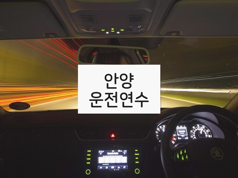 안양운전연수 후기