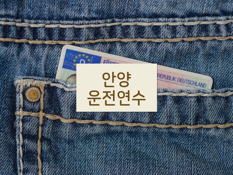 안양운전연수 후기