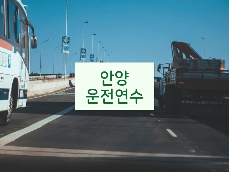 안양운전연수 후기